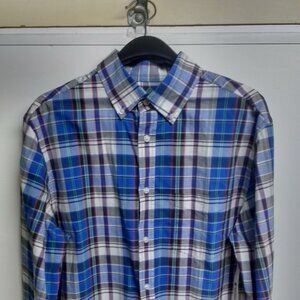 Men's Merona Medium Long-Sleeved Button-Down Shirt (21.5" ptp)